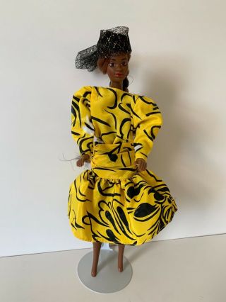 Barbie African American Doll With Stand