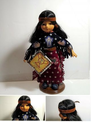 Vtg Native American Series Doll 13 " First Wind Pawnee Woman Ghost Dance Beauty