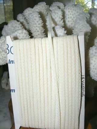 Vintage Millinery Straw Braid For Doll Hats 19 Yards White