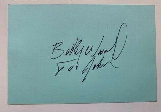 Bobby Womack - Across 110th Street - Vintage Autograph