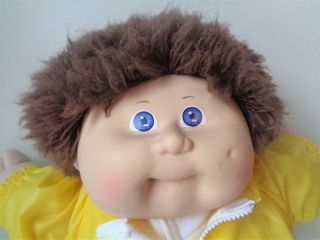 CPK 1980s Coleco Cabbage Patch Kids Fuzzy Hair Boy Doll OK Tag Green Stamp 2