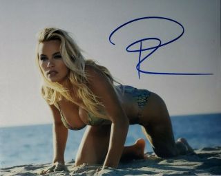 Pam Anderson Hand Signed 8x10 Photo W/holo Baywatch