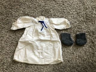 Retired American Girl Doll Kirstens Nightgown And Slippers Pajamas No Tag