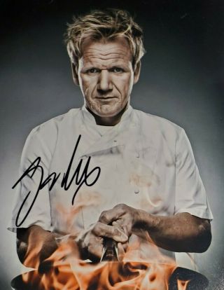 Gordon Ramsay Hand Signed 8x10 Photo W/ Holo