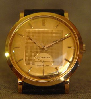 Atttractive 18k Pink Gold Movado Automatic 17 Jewels 0743