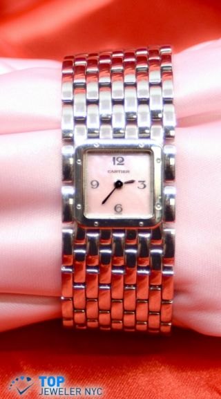 Cartier Panthere Ruban Watch Stainless Steel 2420