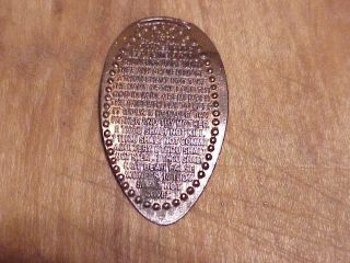The Lords Prayer.  On Elongated Cent.  4