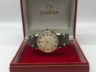 Vintage Gold Omega Seamaster Automatic Mens Swiss Watch,  Box & Buckle 3