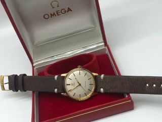 Vintage Gold Omega Seamaster Automatic Mens Swiss Watch,  Box & Buckle 4
