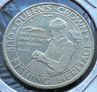 1980 Queens County Nova Scotia $1 Trade Token - Fishing Heritage