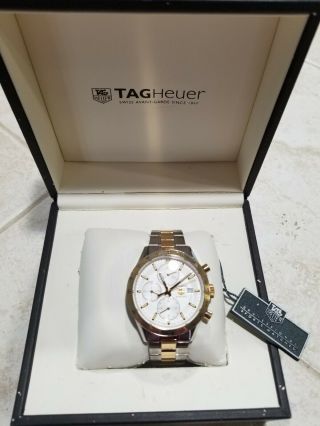 Tag Heuer Cv2050 2 Tone Gold And Stainless