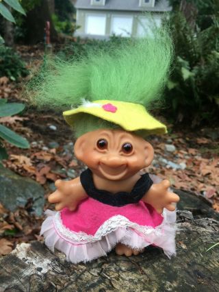 Reserved 1960s Vintage Thomas Dam 5 " Troll Doll In Outfit
