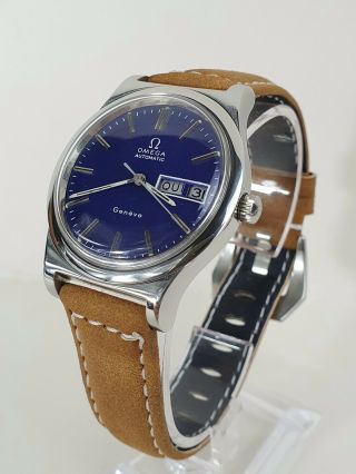 Stunning 1974 Vintage Omega Geneve Day Date 166.  169 Cal 1022 Gents Watch.