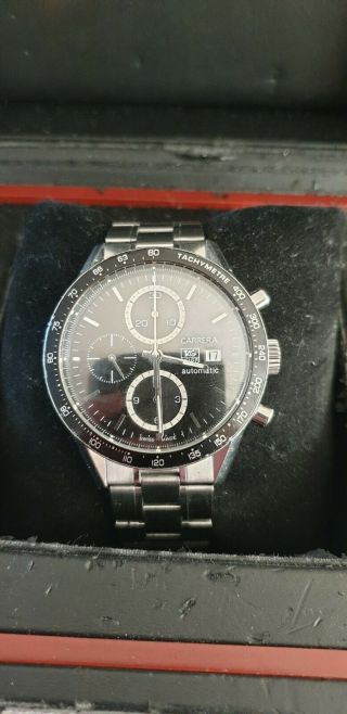 Tag Heuer Carrera Chronograph Stainless Steel Watch Ref.  Cv2010 - 3