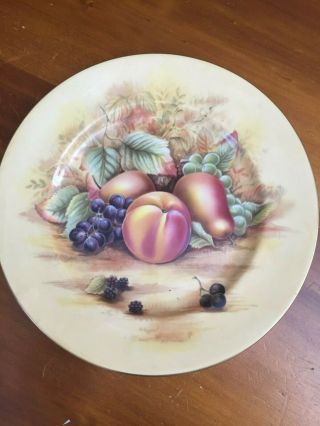 Aynsley Orchard Gold Fine Bone China Made In England Plate