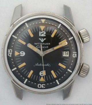 Vintage Wittnauer Compressor Automatic Divers Watch 1960s Dial