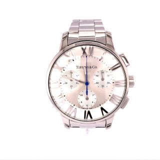 Stainless Steel Tiffany & Co.  Atlas Dome Chronograph Quartz Watch 2
