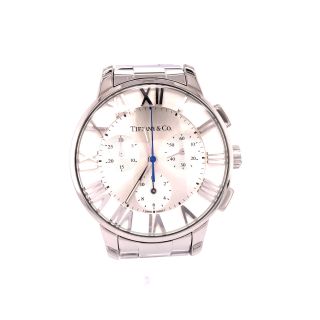 Stainless Steel Tiffany & Co.  Atlas Dome Chronograph Quartz Watch 3
