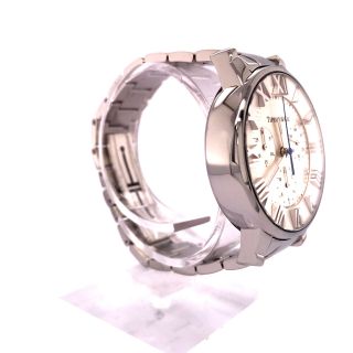 Stainless Steel Tiffany & Co.  Atlas Dome Chronograph Quartz Watch 5