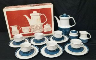 Mid Century Modern Schwarzenhammer Porzellan Bavarian Porcelain Tea Service 21pc