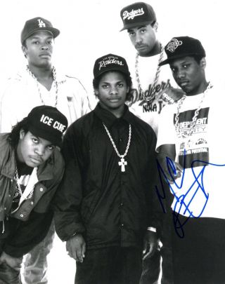 Gfa Legendary N.  W.  A.  Rapper Mc Ren Signed 8x10 Photo Ad1
