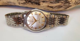 VINTAGE 1965 OMEGA SEAMASTER SILVER DIAL DATE AUTO CAL:562 MAN ' S WATCH 3