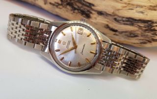 VINTAGE 1965 OMEGA SEAMASTER SILVER DIAL DATE AUTO CAL:562 MAN ' S WATCH 4