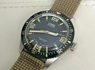ORIS Divers sixty - five 01 733 7707 4064 - 07 5 20 22 40mm Retro pre - owned 4