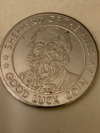 Ozarks Shepard Of The Hills Farm Good Luck Token Coin