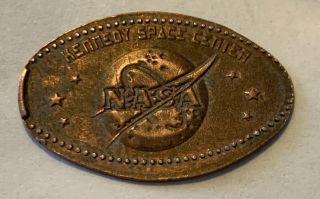 Kennedy Space Center Nasa Logo Pressed Elongated Penny