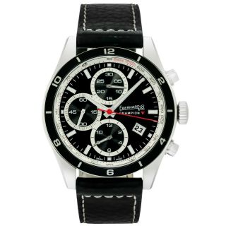 Eberhard & Co.  Swiss Automatic Chronograph Leather Strap Watch 31063.  6