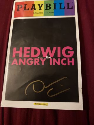 Darren Criss Signed Hedwig And The Angry Inch Pride Rainbow Playbill 2015