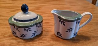 Villeroy & Boch Switch 3 Porcelain Lidded Sugar Bowl & Creamer Set,  Germany