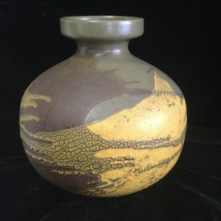 Vintage Royal Haeger Earth Wrap 7 " Tall Art Pottery Vase