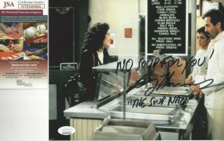 Seinfeld Soup Nazi Autographed 8x10 Photo With Julia Louis Dreyfus Jsa Cert