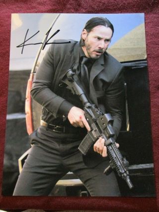 Keanu Reeves John Wick Great 11 X 8 Photo Signed,