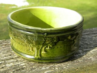Vintage Mccoy Pottery Sylvan Or Avenue Of Trees Planter Or Low Bowl