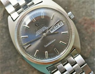 Omega Day Date Constellation Stainless 1970 Model 168.  029