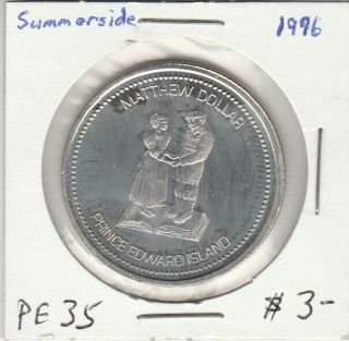 Summerside,  Pei 1996 Trade Dollar (matthew Dollar)