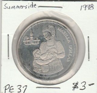 Summerside,  Pei 1998 Trade Dollar (marilla Dollar)