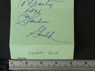 Sandra Gould (1916 - 199) (bewitched) & Robert Culp (1930 - 201) Autograph Paper