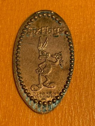Six Flags Great Adventure Bugs Bunny Pressed Elongated Penny Retired