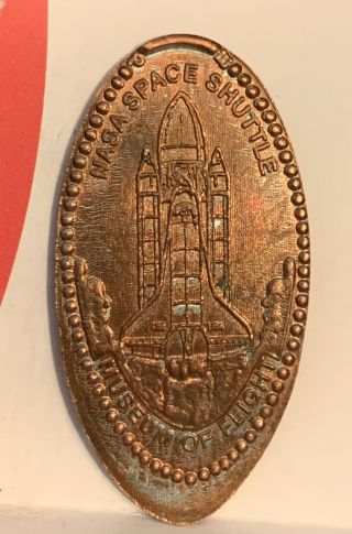 Museum Of Flight Space Shuttle Pressed Elongated Penny