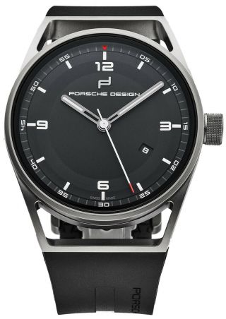 Porsche Design Datetimer Swiss Automatic Rubber Strap Watch 6020.  3010.  01062