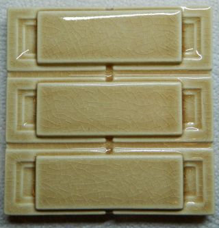 Frank Lloyd Wright Storer Triplet Square Block Tile 6 " X 6 " Motawi Tileworks