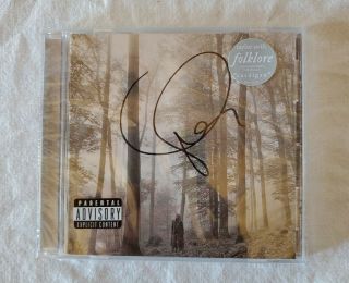 Taylor Swift Signed Deluxe Folklore Cd Autographed