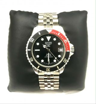 Vintage,  Unusual Men ' s Heuer 1000 COKE Professional 200m Diver ' s Watch 980.  033 2