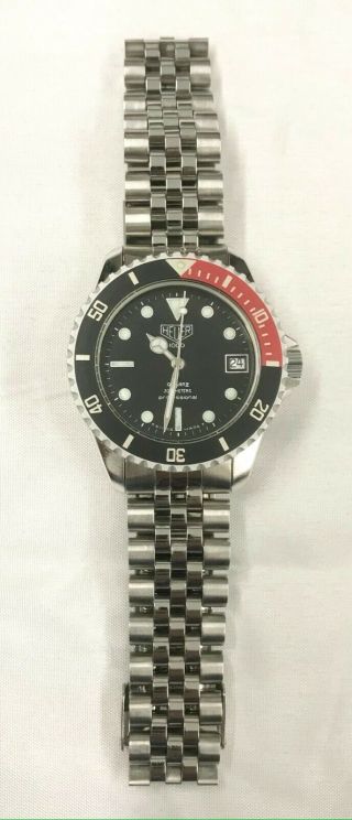 Vintage,  Unusual Men ' s Heuer 1000 COKE Professional 200m Diver ' s Watch 980.  033 5