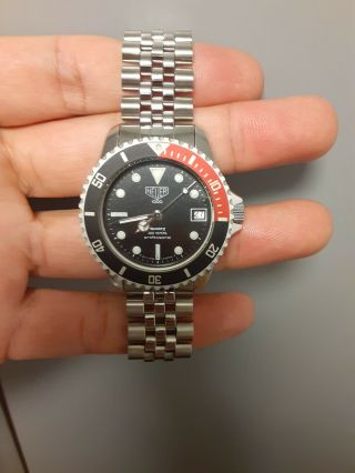 Vintage,  Unusual Men ' s Heuer 1000 COKE Professional 200m Diver ' s Watch 980.  033 6