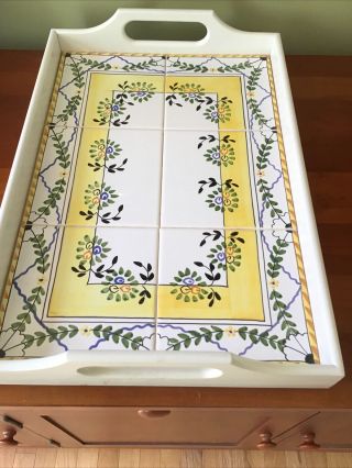 Casafina Hand Painted Serving Tray Made In Portugal